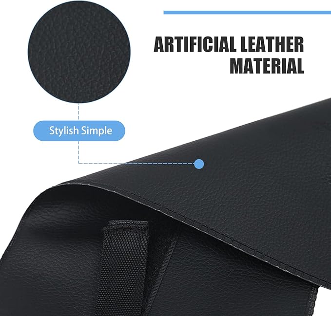 Car Umbrella Storage Cover, Leather Waterproof Hanging Storage Bucket for Long and Short Handled Umbrellas, Foldable Portable Bag to Avoid Dripping Water, for Most Cars Trucks (Black)