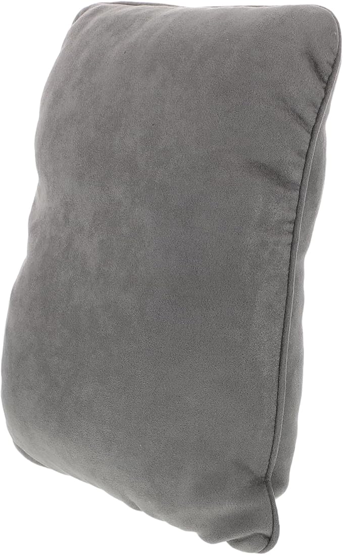 Car Seat Cushion Lumbar Support Pillow Ergonomic Back Support for Pain Relief Soft PP Cotton Cushion for Car and Office Chairs Grey