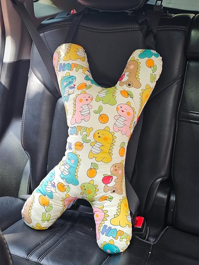 Car Travel Pillow for Kids Adults X-Shaped Car Sleeping Head Support Soft Neck Pillow Head and Body Support Travel Pillow Cushion for Car Seat Pillow Car Aircraft Travel Pillow Headrest for Road Trips