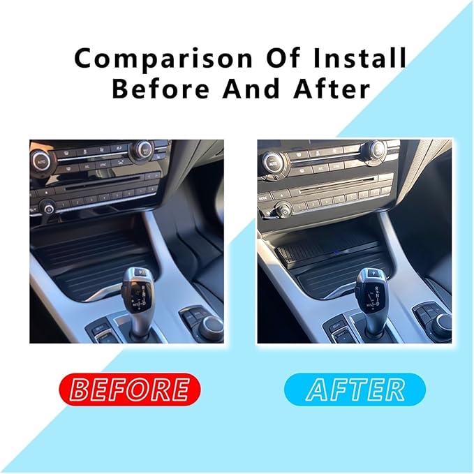 Phone Holder 15w Wireless Charging Pad Mat Fit for BMW X3 F25 X4 F26 2011 2017 Car Charger Holder Mobile Mount Charge Accessories Practical(Color:for X3 X4 2014-2017)