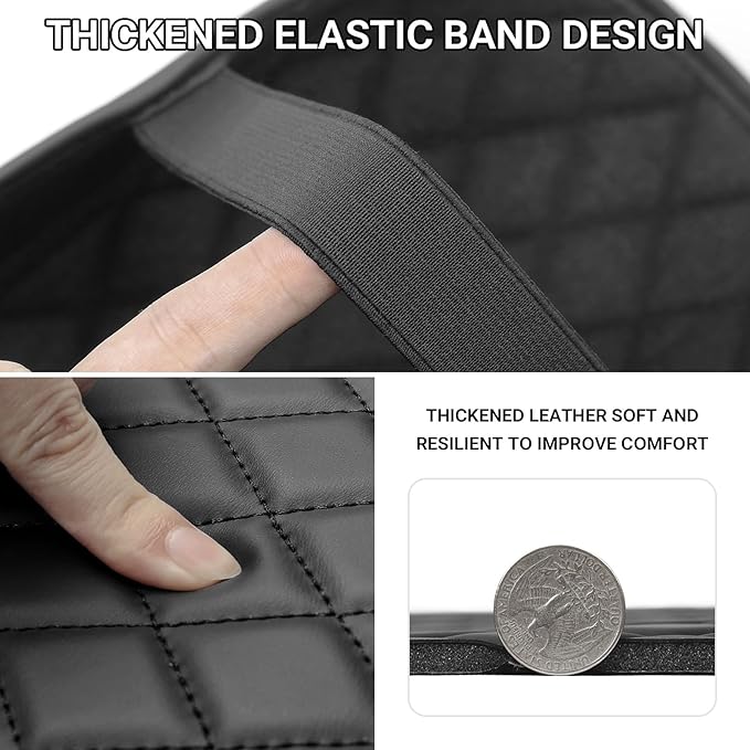 YOJOJOCO Center Console Cover Compatible with Honda 2009-2015 Pilot Accessories Leather Material Console Armrest Cover Cushion Pad Anti-Scratch