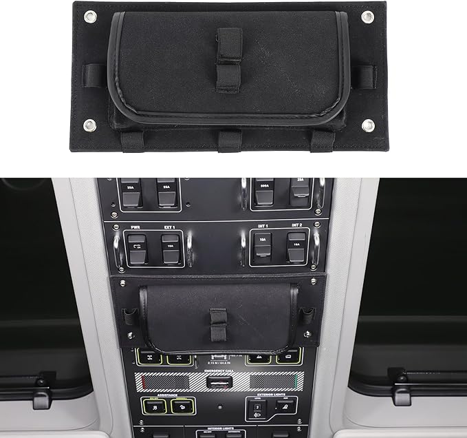 Overhead Storage Bag Compatible with INEOS Grenadier 2020-2024 2025, Front Car Roof Control Panel Storage Box Auto Accessories