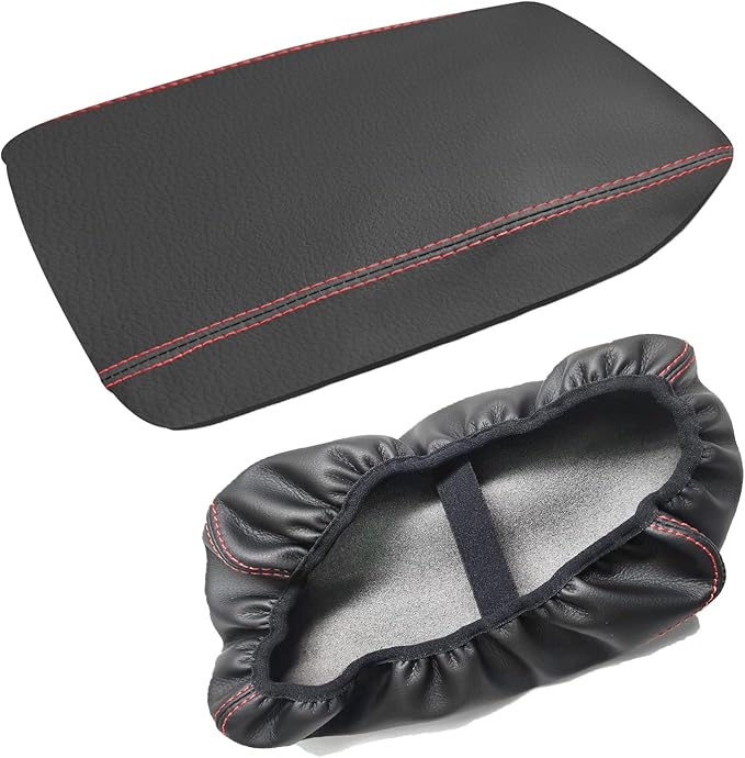 Compatible with Center Console Armrest Cover for Honda Civic 2022 2023 2024 2025 Leather Arm Rest Storage Box Lids Cushion Protector Pad