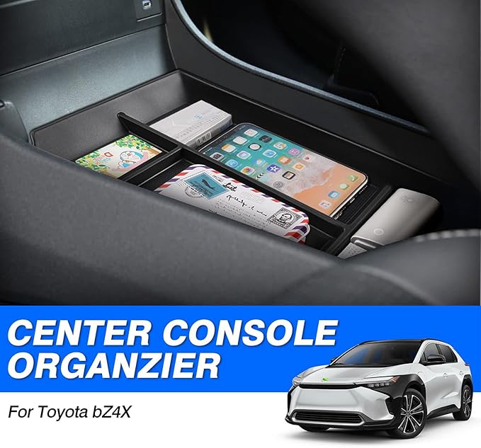Autorder Center Console Bottom Organizer for 2023 2024 2025 2026 Toyota bZ4X/ Subaru Solterra Accessories Lower Center Console Storage Tray