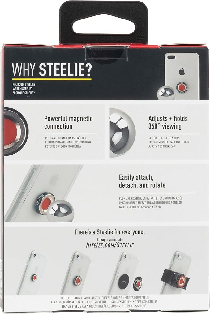 Nite Ize Steelie Vent Kit - Magnetic Cell Phone Holder for Car Vents - Phone Mount - Orbiter