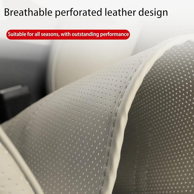 Car Seat Leg Extension with Lumbar Support Seat, Extension Pad for General Motors Car Seats, Leg and Waist Support for Car Travel (Beige)