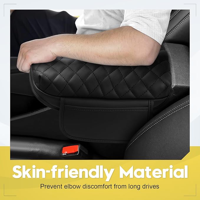 FIILINES Center Console Cover for Chevrolet/Chevy Trax 2024-2026, with Side & Hidden Pockets Armrest Cover Pad Cushion Protector Trax Accessories Armrest Cover Anti-Scratch