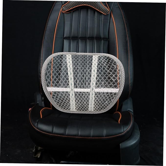 DECHOUS Lumbar Support Pillow for Car Seat and Office Chair Breathable Back Support Pad Ergonomic Waist Cushion for Driving Summer Comfort Random Color