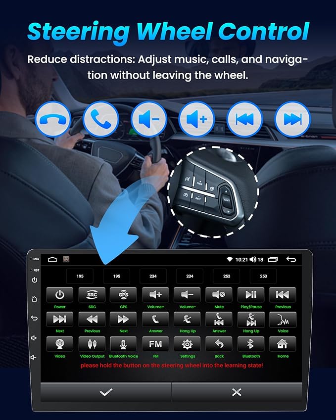 13.1 inch 12 Core+128GB Car Radio for Chevy Silverado 2014-2018: 2K QLED Touch Screen, Android 13 Stereo with Wireless CarPlay Android Auto 5G WiFi GPS Bluetooth FM/AM DSP 48EQ SWC Backup Camera