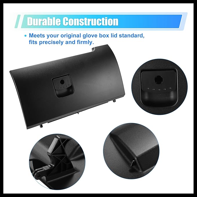 Dash Glove Box Door Lid Cover for Volkswagen Beetle 2006-2010 Glove Compartment Lid No.1C1880247R Black Durable Material
