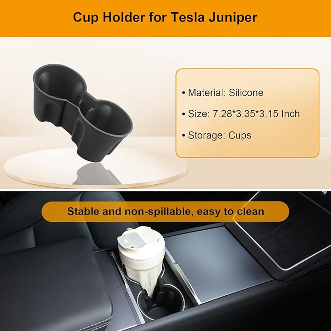 BANKKY 5PCS Center Console Organizer Tray for Tesla Model Y Juniper 2025 2026 Accessories Underseat Armrest Storage Cup Holder Hidden Compartment for Family Travel Kids Daily Commute Road Trips
