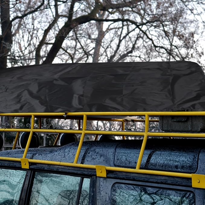 Alipis Car Roof Rack Cover Heavy Duty Rain Protector for SUV and All Vehicles Easy Installation for Off-Road Travel and Cargo Storage
