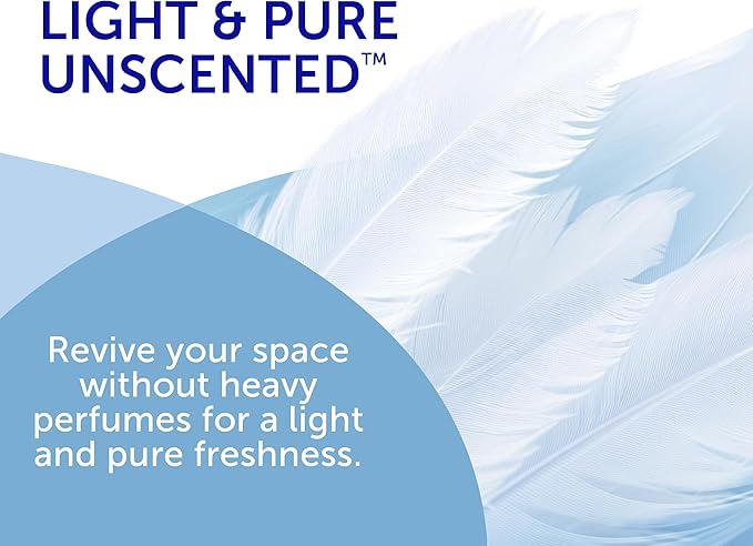 Bright Air 14 oz Odor Eliminator Gel, Light & Pure Unscented, Case of 6, Lasts up to 90 Days