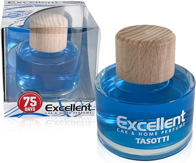 Tasotti Excellent Car Perfume Air Freshener, Luxury Car Air fresheners and Car Odor Eliminator, Long Lasting Scent Up to 75 Days (Ice Aqua)