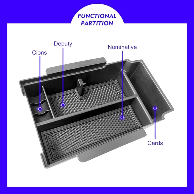 2024 2025 2026 Crosstrek Center Console Organizer Tray for 2024 2025 2026 Subaru Crosstrek Hybrid 2024 Impreza Center Armrest Storage Box for Crosstrek 2024 Accessories Storage Box Double Layer
