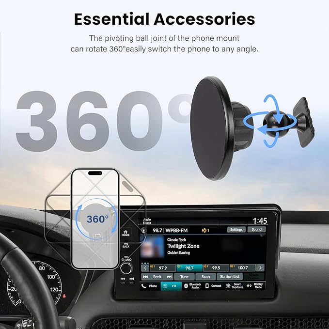 Car Phone Holder for Honda HR-V/CR-V 2023-2025- for MagSafe Magnetic Cell Phone Mount for HR-V CR-V Accessories 7/9 inch Touchscreen- Cradles Strong Magnets for iPhone