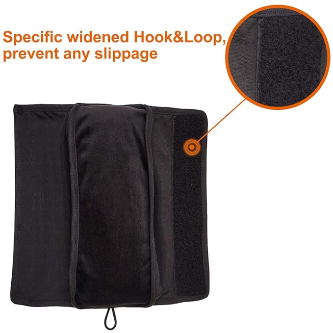 COOLBEBE Seat Belt Pillow for Kids, Extra Soft Toddler Travel Pillow for Car Seat, Universal Carseat Strap Cushion Pads for Childs Baby People Adults, Black