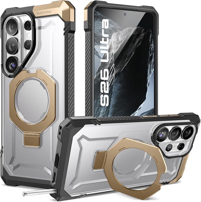 SUPCASE for Samsung Galaxy S26 Ultra Case with Kickstand (Unicorn Beetle Grip), [Wireless Charge Compatible] [Military-Grade Protection] Heavy-Duty Magnetic Phone Case for S26 Ultra 6.9 Inch, Desert