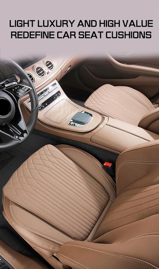 Car Seat Cushion Fit for BMW Accessories Front and Rear Seat Pad for Car Driver Seat Office Chair Chestnut Brown(1PC)