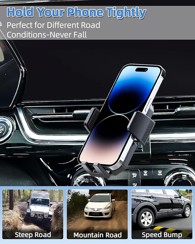 PZK Car Phone Mount for Chevrolet Chevy Trax 2024 2025 Accessories Accessories Custom Air Vent Chevy Car Phone Holder Auto Lock Hands Free 360° Rotation Cell Phone Automobile Phone Cradles
