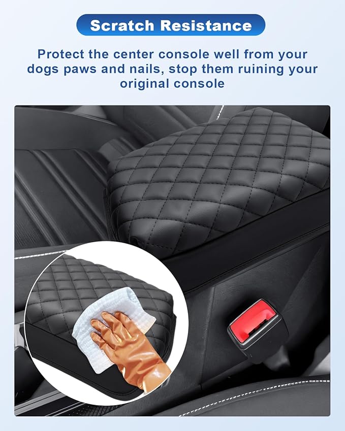 CDEFG for Volkswagen Atlas Cross Sport 2024 2025 2026 Center Console Cover for 2024 2025 2026 VW Atlas Accessories Armrest Cover Middle Console Pad Arm Rest Lid Cushion