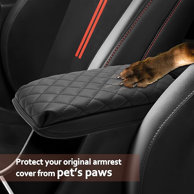 SKTU for 2024 2025 2026 Hyundai Kona Center Console Cover 2024 2025 2026 Kona SE/SEL/N Line/Limited Armrest Pad Cover Kona Seat Box Cover Hyundai Kona 2024 2025 2026 Accessories Center Console Cushion