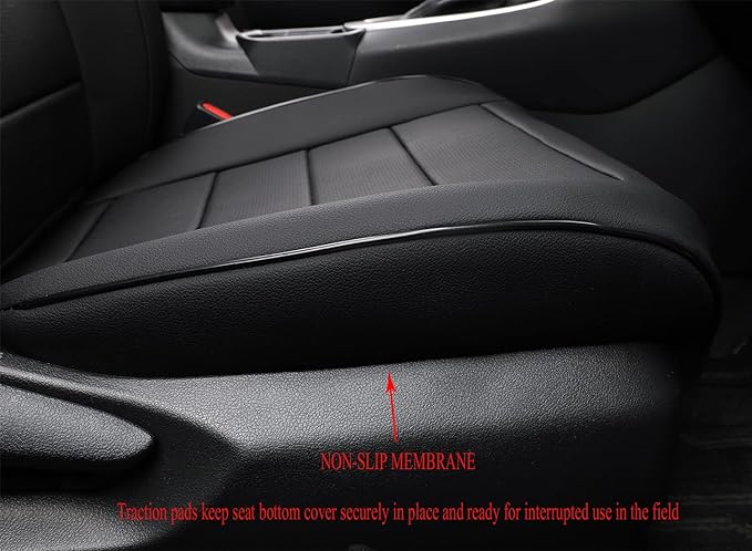 EKR Rav4 Seat Covers Custom Fit for Toyota Rav4 (Hybrid) LE/XLE Premium 2026, Leather Car Seat Cover Full Set for SUV,Faux Leather(Black)