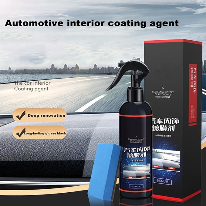 Car Trim Restorer | 300ml Interior Cleaner - Car Interior Coating Agent,for Vehicle Automotive SUV RV Dashboard Door Panel Center Console Bumper
