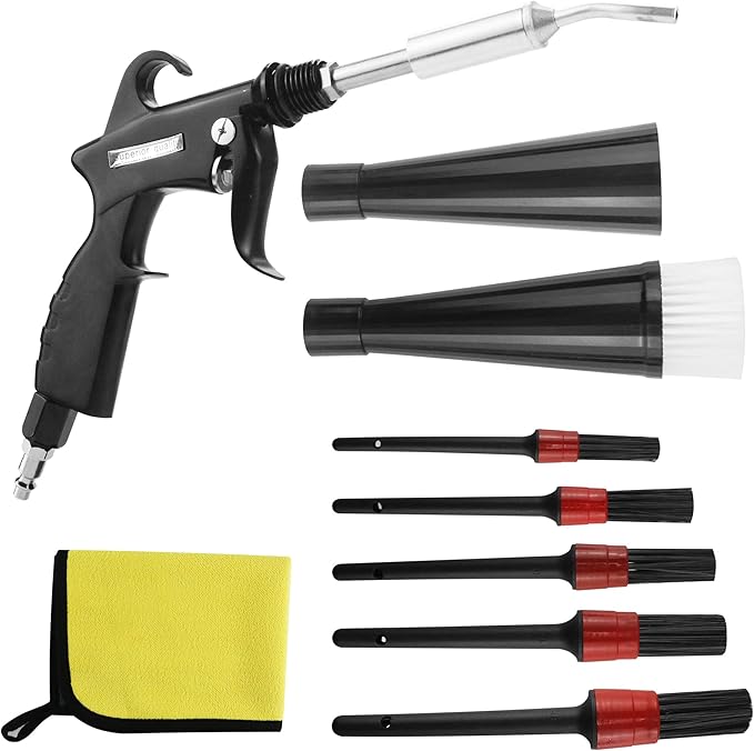 HANDY High Pressure Car Interior Cleaning Gun Interior Dryer Hair Dryer Car Detail Gun Fast Drying Blows Away Dust and Dirt Using Air