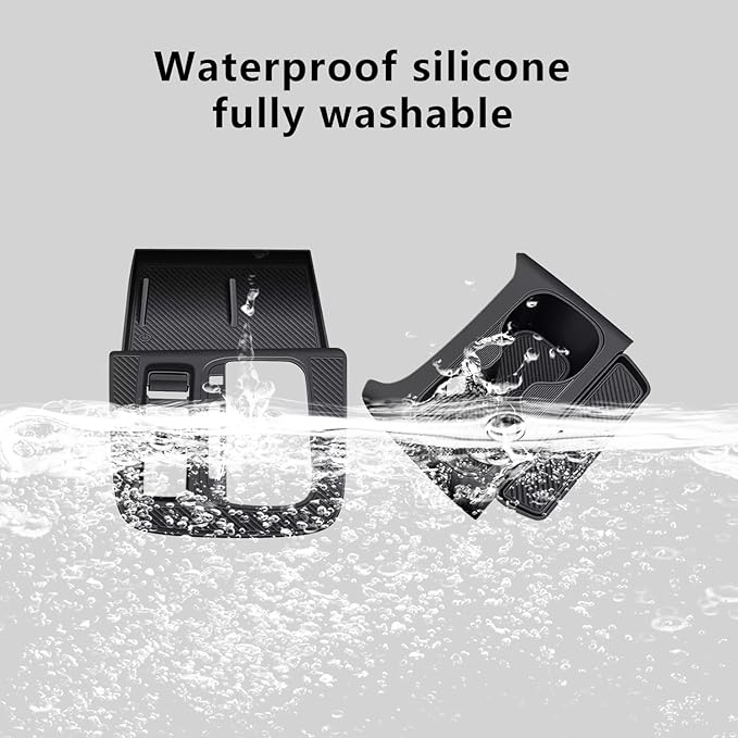 Temmis Center Console Silicone Cup Holder Kit for Honda CRV 2023-2026 (Gasoline & Hybrid), Insert Center Consel Electrostatic adsorption Cover for Honda CRV 2023-2026-Red