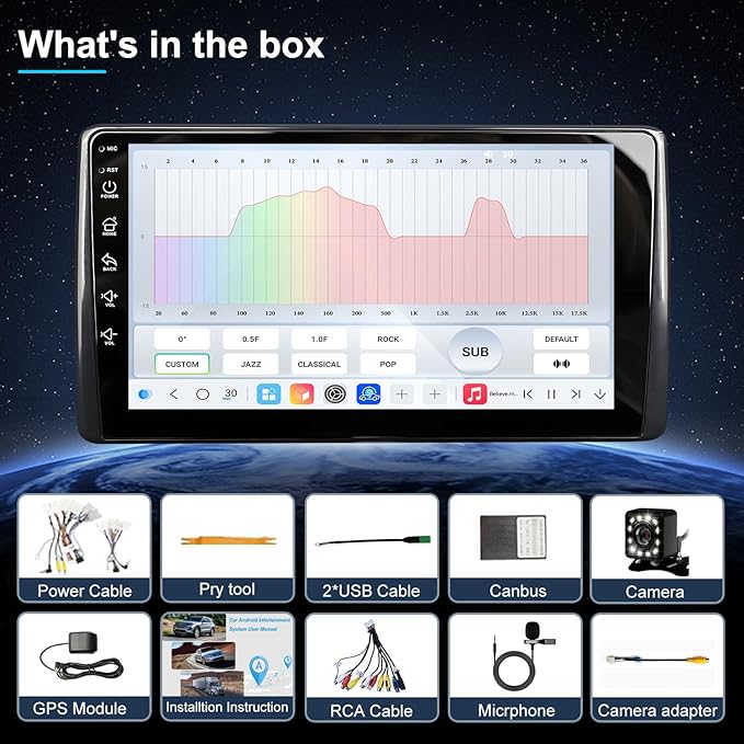 QLED Radio for Ford F150 1999 2000 2001 2002 2003 Upgrade,Touch Screen Stereo Replacement,Wireless carplay Android auto,Free Camera