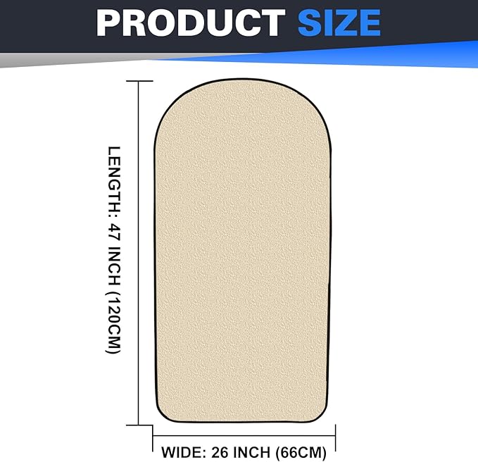ZIMABLUE 2PC Waterproof Towel Car Seat Covers - 1kg Heavy Duty 3-Layer Microfiber Sweat Protector for Bucket Seats - Non-Slip Machine Washable Universal Fit for Gym, Yoga, Beach, Pets & Outdoors-Beige