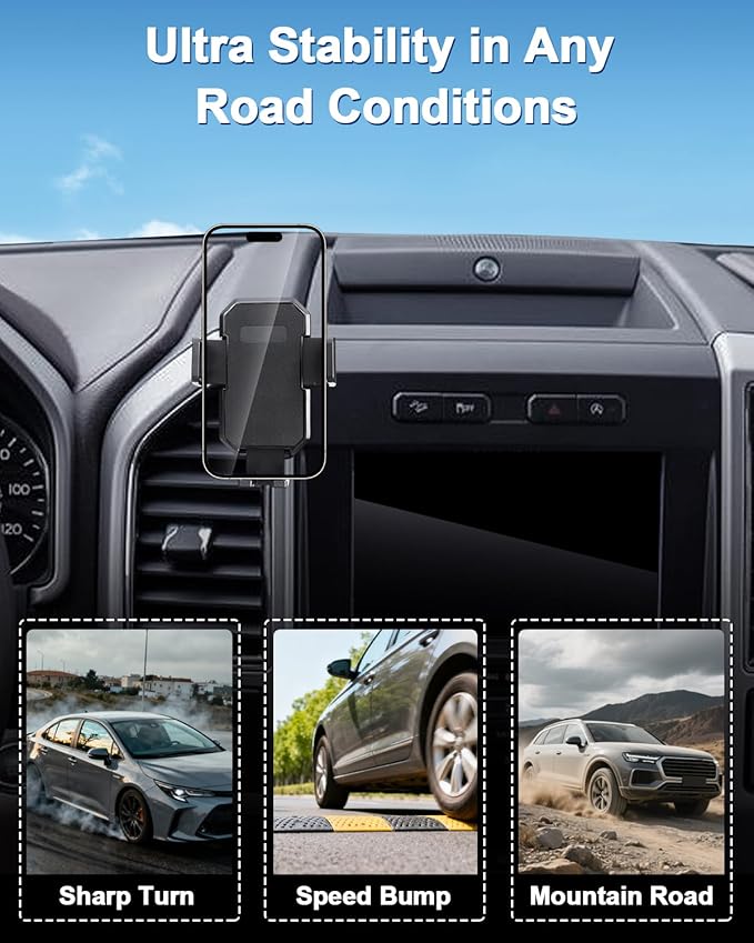 PZK Car Phone Mount for Chevrolet Equinox 2018 2019-2021 2022 2023 Accessories Chevy Car Phone Holder Auto Lock for Air Vent Hands Free 360° Rotation Cell Phone Automobile Cradles