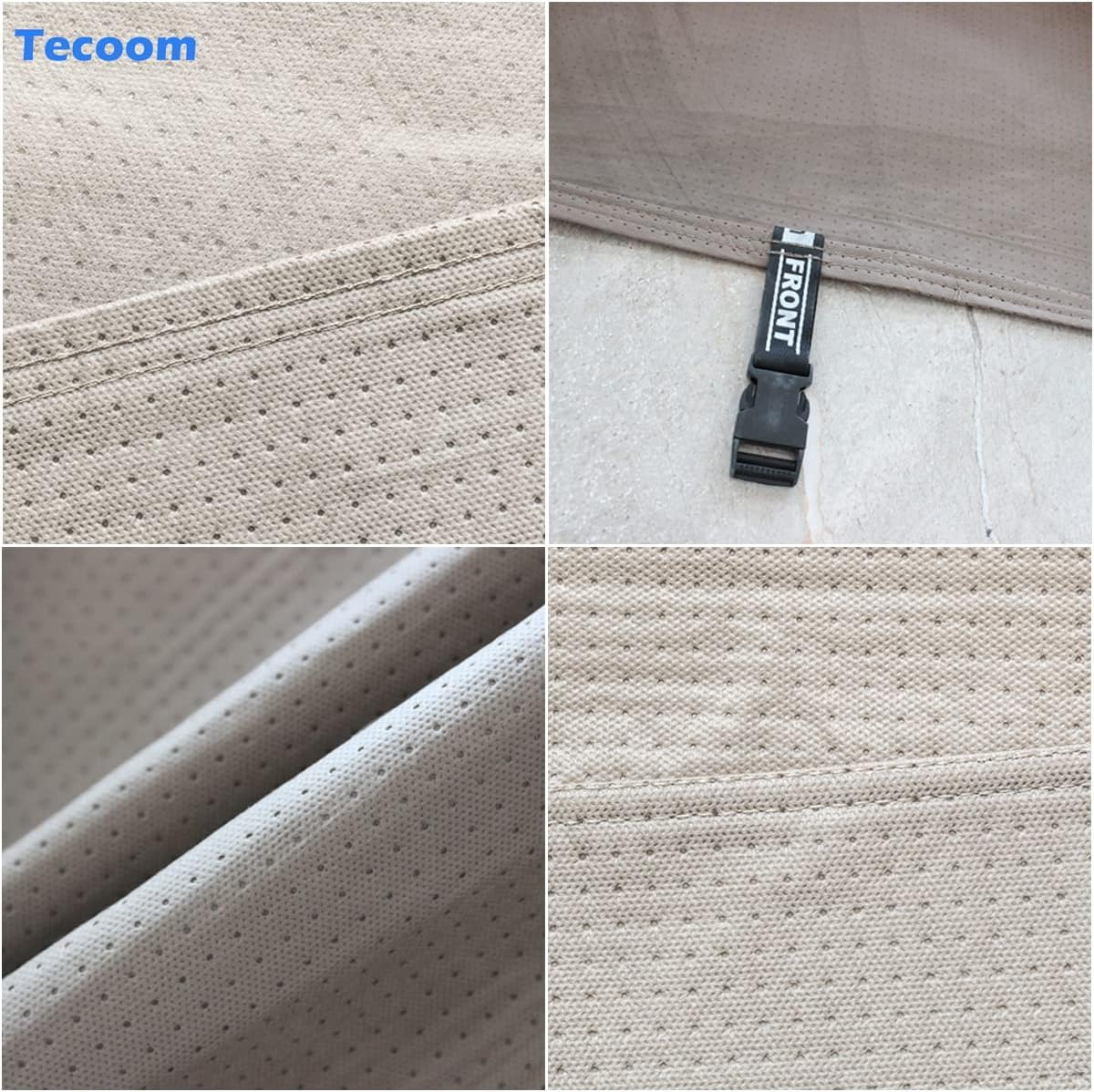 Tecoom Thick Shell Truck Pickup Car Cover Waterproof Windproof with Straps Buckles Antenna Patch Fit for Ford F150 Ram 1500 Chevy Silverado Toyota Tundra GMC Sierra Full Size Truck Length Up to 245"
