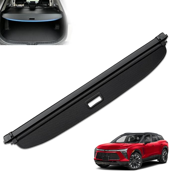 MIALUTY® Cargo Cover for 2024-2026 Chevrolet Blazer EV/Honda Prologue Retractable Trunk Cover Prologue/Blazer EV Accessories Anti-Peeping Privacy Screen,Trunk Luggage Shield Shade Carbon Fiber Texture