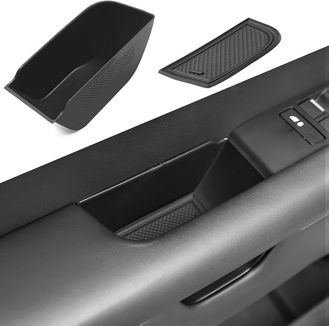 4PCS Center Console Organizer Tray Compatible with 2020-2024 Land Rover Defender 90 110 130 (ONLY for No Refrigerator Version) Armrest Storage Box Door Handle Pocket Insert Interior Accessories
