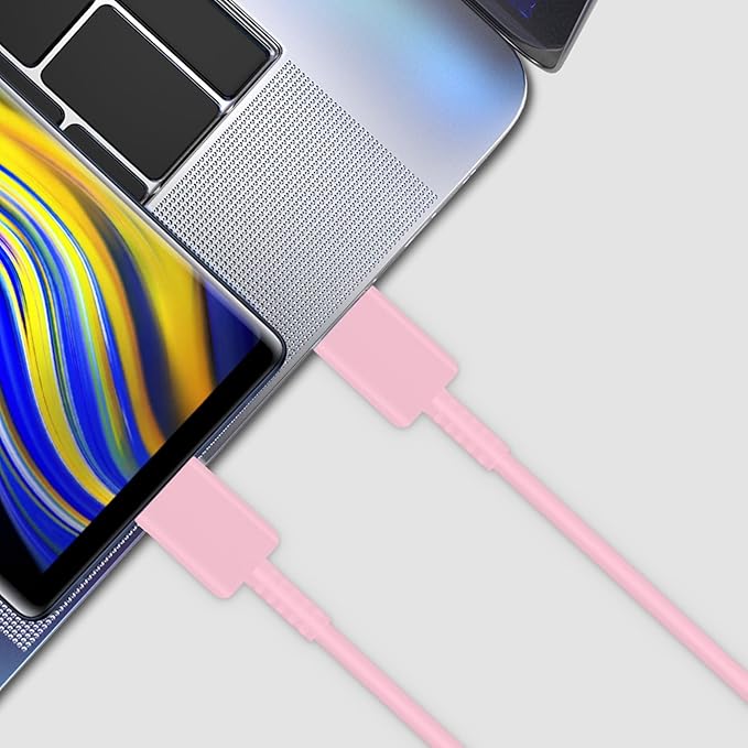 Type C Charger, 2-Pack 25W Type C Super Fast Charging Block with 6ft USB C Charger Cable Compatible with Galaxy S23 Ultra/S23+/S22/S21/S20/Phone 16/16 Plus/16 Pro Max/15/15 Pro Max/15 Plus-Pink