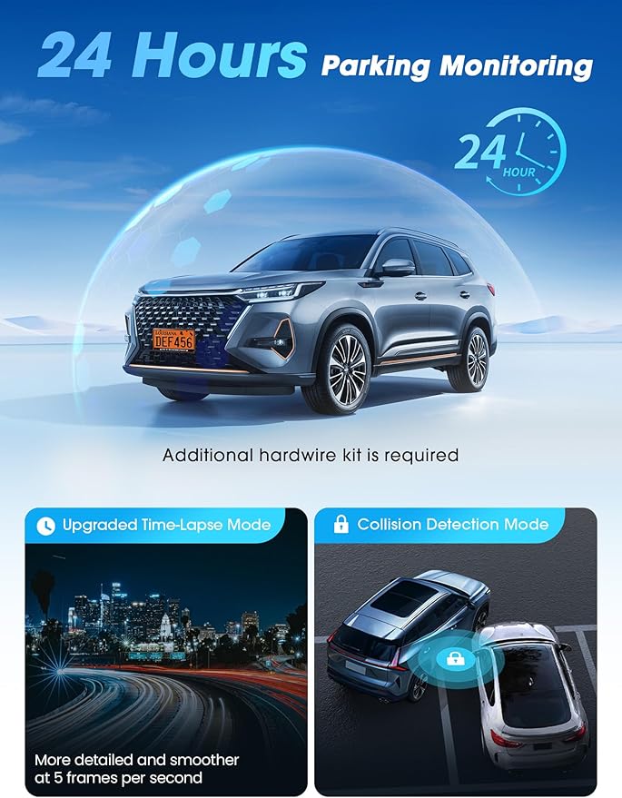 DDPAI 4K Dual Dash Cam Front and Rear, Dual STARVIS 2 IMX678 IMX662 Dashcam, Free 128G Card Included,Car Camera with 32G eMMC, 3K/60FPS, 5G WiFi GPS, 3" IPS, Night Vision, 24H Parking Mode, Z60 Pro