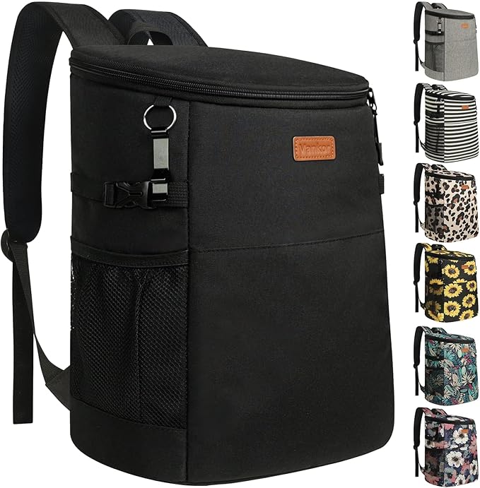 Camping Cooler Backpack 30 45 Cans, Soft Backpack Coolers Insulated Leak Proof Travel Cooler Bag Waterproof Lunch Picnic Beach Work Trip Thermal Bag Drink Beverage Beer Bag Cooler