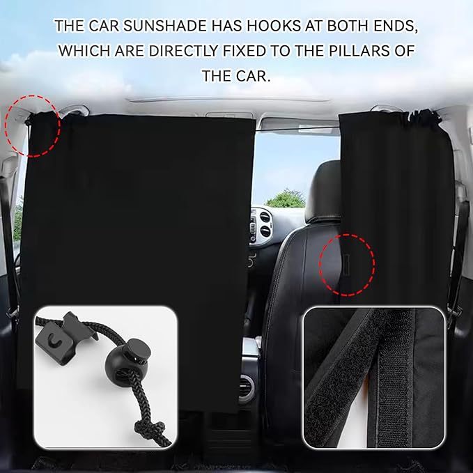 5PCS Car Sun Shade Windshield for Light Blocking and Privacy, Window Screen Cover for Baby Car Accessories Interior for Sleeping Traveling Camping Helps Block UVA/UVB Rays Protection