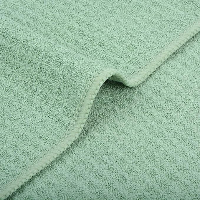 VIVOTE Microfiber Kitchen Towels - Super Absorbent, Soft, No Lint, Waffle Weave, Fast Drying Hand Towels (4 Pack Green, 16 Inch X 24 Inch)