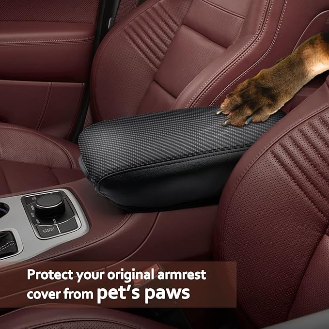 SKTU for 2011-2021 Jeep Grand Cherokee Central Console Cover 2021 Grand Cherokee Center Console Cover Grand Cherokee 2021 Accessories Grand Cherokee WK2 Armrest Pad Seat Box Cover