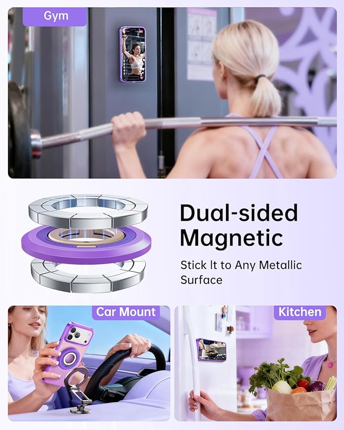 SYNCWIRE for MagSafe Phone Grip, Valentine's Galentine's Day Birthday Gifts for Her Women Mom Girlfriend Best Friends Sister Wife Teen Girl Magnetic Phone Ring Holder Kickstand