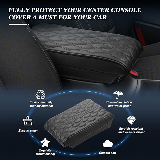 BIBIBO [Upgraded for 2025 2026 Kia Sportage Console Armrest Cover 2023-2025 2026 Kia Sportage NQ5 Console Lid,2023 Sportage Arm Rest Pad Cover Protector,2025 Kia Sportage Accessories Armrest Cushion