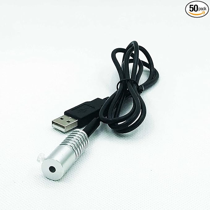 Side Glow Fiber Optic USB Light Source Illuminator Fiber lamp Light Source Guide Fiber LED Light Source 5V Fiber Small Light Source (Blue, 3mm)
