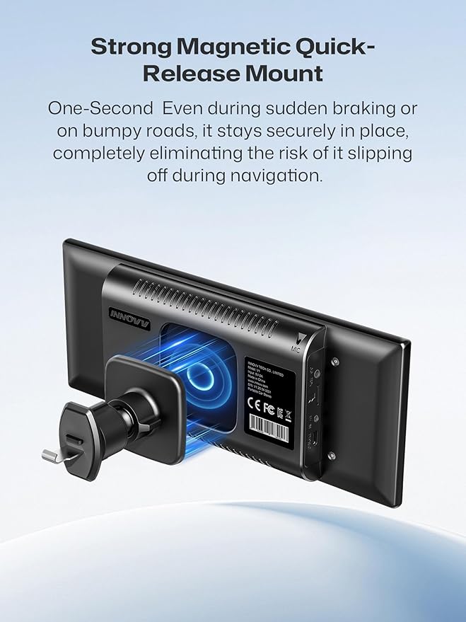 INNOVV V1 10.3" Wireless CarPlay & Android Auto, for Cars Without Factory CarPlay, True Plug & Play Magnetic Detachable, HD IPS Display, GPS Navigation, Fits All Cars