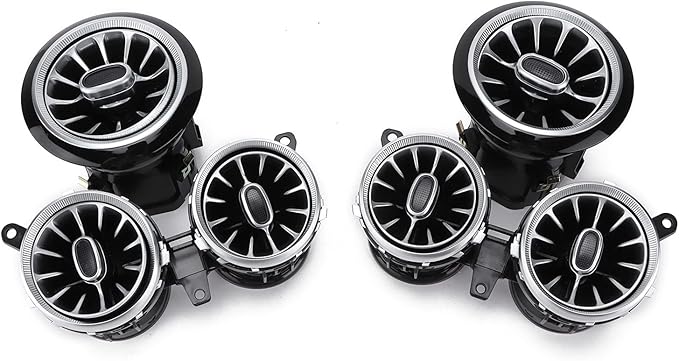 Vent Light, LED Vent Ambient Light Kit 64 Colors Front Replacement for E-Class W213 C238 2017-2021 w213 eclass ambient lights 8pcs ambient light ac vent for e-class w213 e300 w213