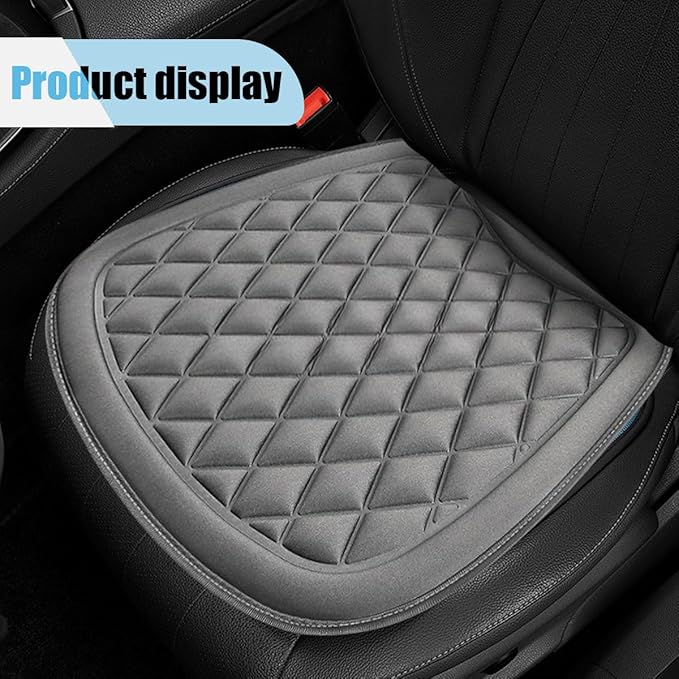 Car Seat Covers, Breathable Comfort Seat Protector Cover, Four Seasons Universal 3D Decompression Front Driver Seat Cover, Anti Slip Car Accessories for Most Vehicle Seats, Office Chairs (Grey)