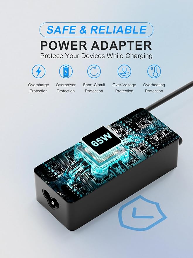 65W USB C AC Power Adapter Charger for NOCO Boost X Series GBX45 GBX55 GBX75 GBX155 Portable Jump Starter Power Supply Cord