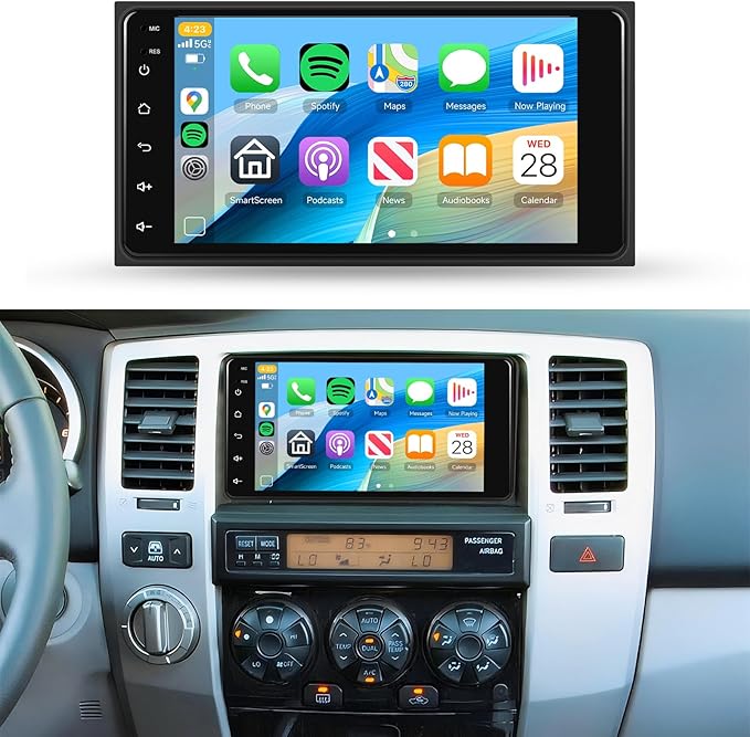 2+64G Car Stereo Radio for Toyota 4Runner 2003-2009,for Tundra 2003-2006, for Sequoia 2003-2007 Wireless Carplay/Android Auto,Android 7“ IPS DSP GPS 5G WiFi BT FM Mirror Link Backup Camera